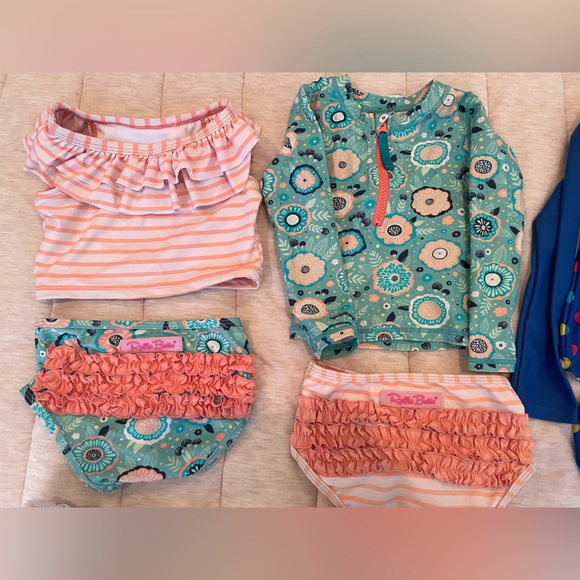 RuffleButts 2t mix n match polka dot swim swim diapers - Picture 5 of 7